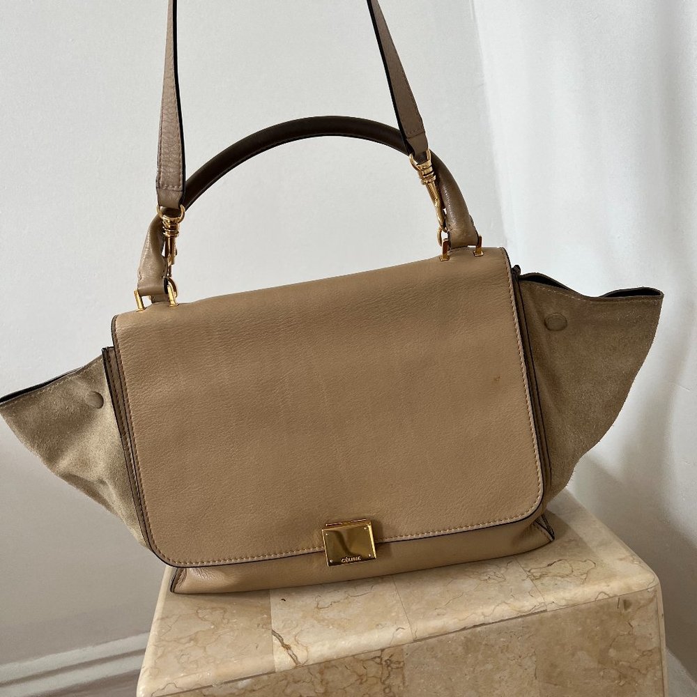 Celine Trapeze Bag Beige